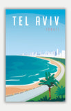 Tel Aviv Travel Poster - 11" x 17" Poster
