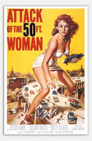 Attack of the 50 Foot Woman - 11" x 17"  Movie Poster