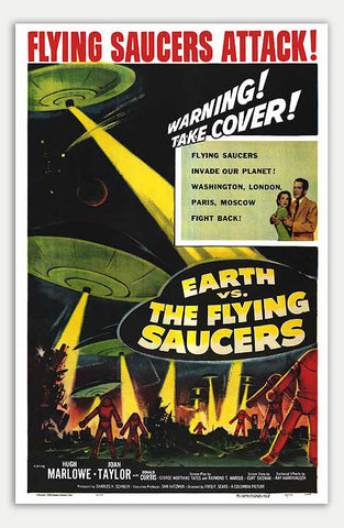 Earth Vs. The Flying Saucers - 11" x 17"  Movie Poster