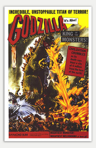 Godzilla, King Of The Monsters! - 11" x 17"  Movie Poster