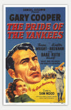 Pride Of The Yankees - 11" x 17"  Movie Poster