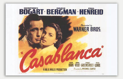 Casablanca - 17" x 11"  Movie Poster