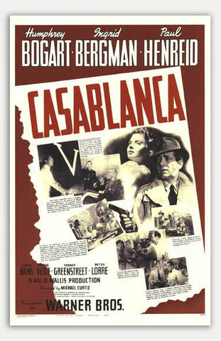 Casablanca - 11" x 17"  Movie Poster