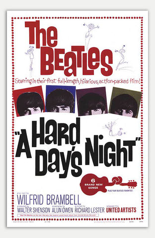 Hard Day's Night - 11" x 17"  Movie Poster