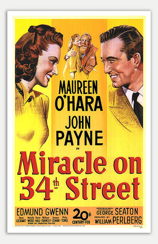 Miracle On 34th Street - 11" x 17"  Movie Poster
