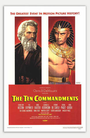 Ten Commandments - 11" x 17"  Movie Poster